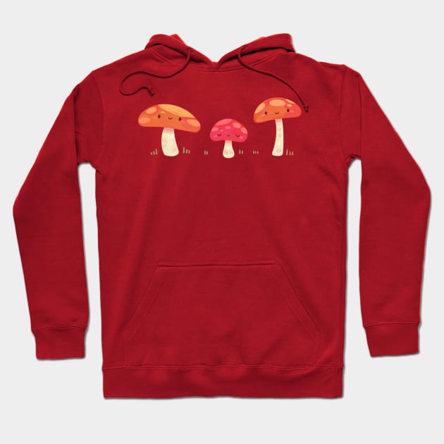Mushrooms Hoodie by Niamh Smith Illustrations